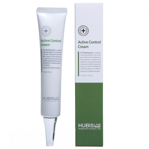 HUBISLAB ACTIVE CONTROL veido kremas mišriai odai, 40g HUBISLAB