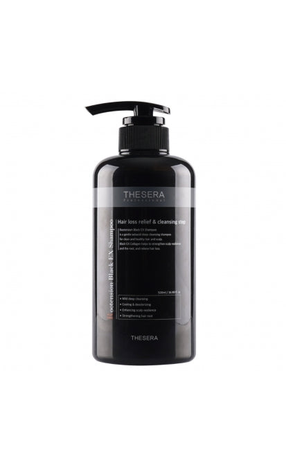 THESERA ROOTENSION BLACK EX šampūnas, 500 ML THESERA