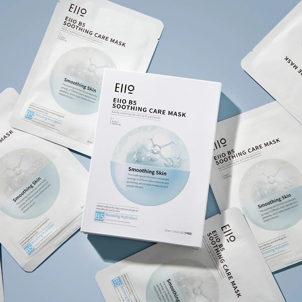 EIIO drėkinanti ir raminanti kaukė su B5 pantenoliu, 30ml x 5