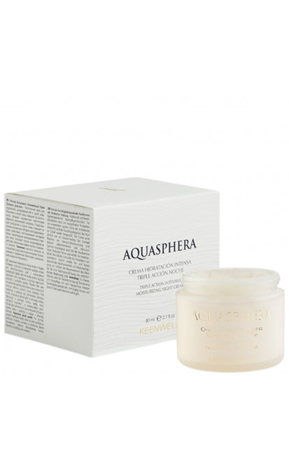 KEENWELL intensyvaus drėkinimo naktinis kremas AQUASPHERA, 80 ml KEENWELL