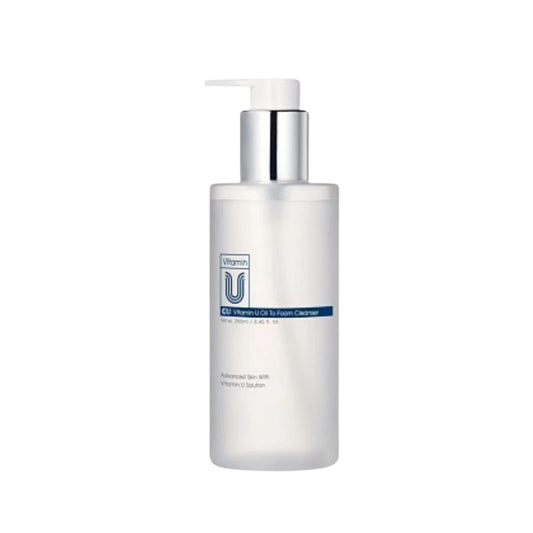 CUSKIN drėkinamasis aliejinis visapusiškas veido prausiklis su vitaminu U, 250ml