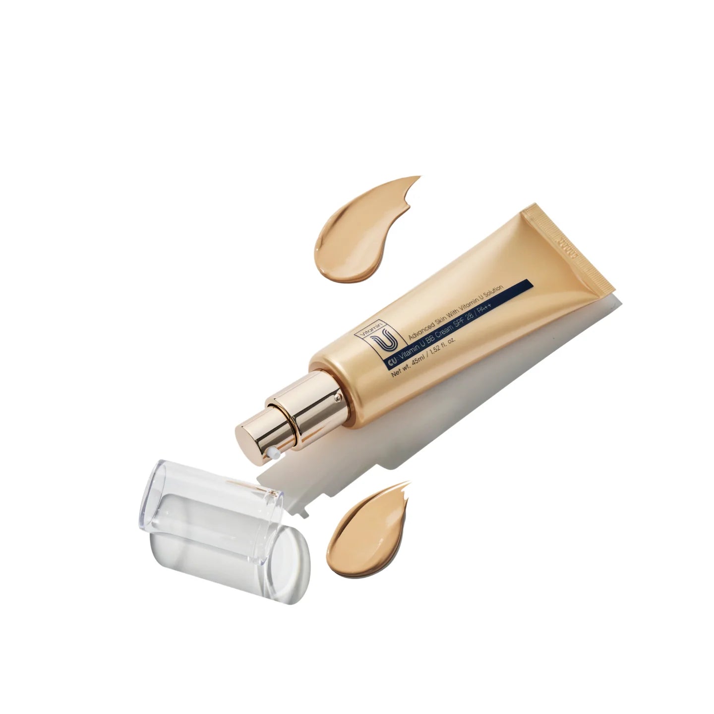 CUSKIN trigubo poveikio BB kremas su vitaminu U ir peptidais SPF28, 45 ml.