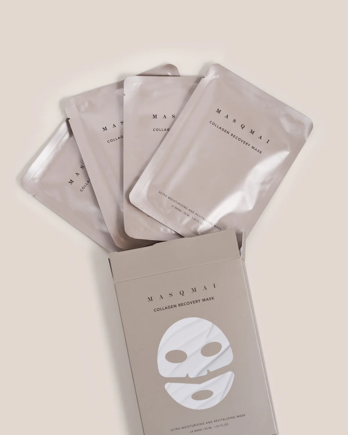 MASQMAI drėkinanti kaukė COLLAGEN RECOVERY mask 4vnt. MASQMAI